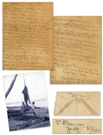 Ernest Hemingway Autograph Letter & Signed Envelope, Documenting the Legendary Marlin That Inspired The Old Man and the Sea -- ...landed Blue Marlin which weighed 500 lbs...sharks hit him...